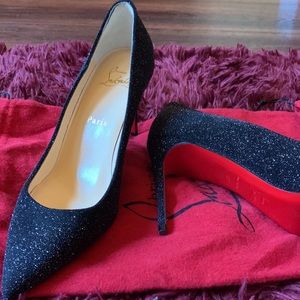 Black sparkle Pigalle Follies 100mm size38